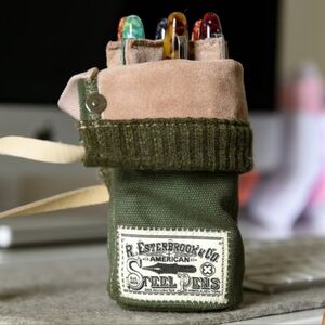 Esterbrook 6 Pen Holder 2GO Cup Green Canvas